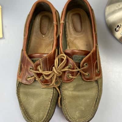 Sperry Top Sider  Brown and Green Loafers Size 10 