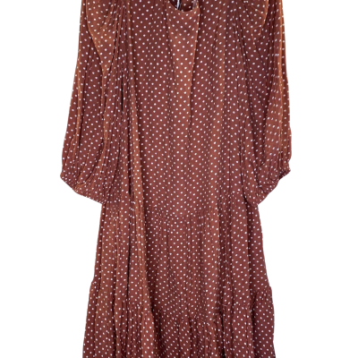 French Connection Womens  Dress Size 8 Brown / Polka Dot 