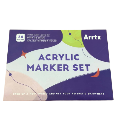 Arrtx Acrylic Marker Set -30 Colours