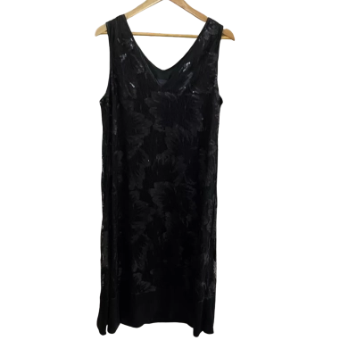 Chocolat Womens  Size 14 Sleeveless Cocktail Dress Blacl