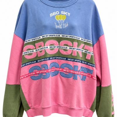 Sabo Skirt Nakia Sweater – Colour-Block Crewneck – Size M