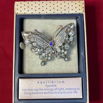Equilibrium  Women's Sparkle Butterfly Brooch 