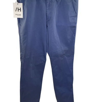 Selected / Homme Mens  Size 32 Chinos Navy Blue 