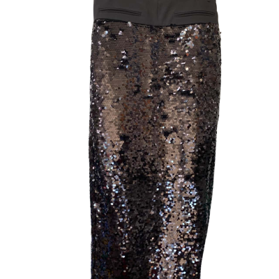 Sass & Bide Black Sequins Maxi Skirt Size 10 