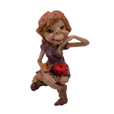 Pixie with Ladybird figurine 