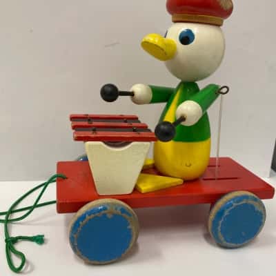Xylophone Playing Duck Wooden Toy