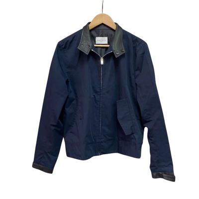 Sandro Mens Size S Jacket Navy Blue 