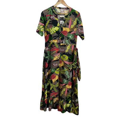 Heine Womens  Size 38 Maxi Dress Tropical Print 