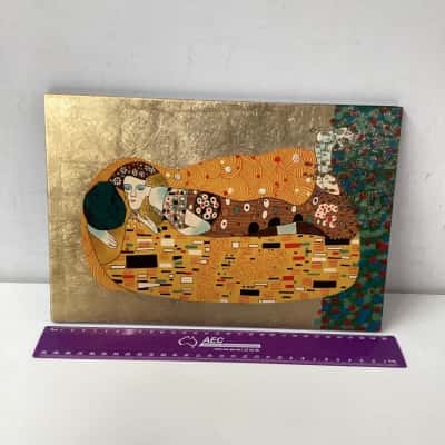 Klimt wooden wall plaque 
