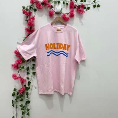 Maku Mens  Size L Short Sleeve T-shirt Pink  