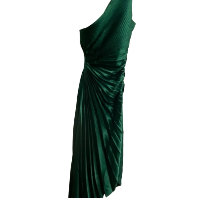 Saints + Secrets Womens Forest Green off shoulder dress  Size 6  