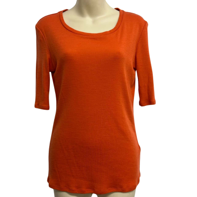 ELK Womens Size 8 Orange Wool Shirt