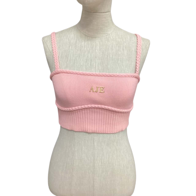AJE Womens  Size XS Bralette Pink  