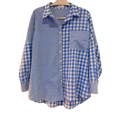 Mutig.  Pure Cotton Blue Check Shirt.  Size L 