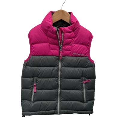 Macpac Puffer Vest Kids Size 6 Jackets Grey / Pink - excellent pre loved condition 