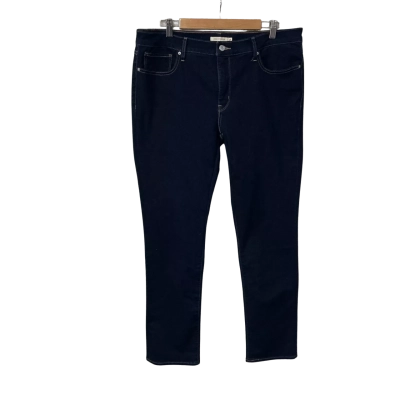 Levi Strauss & Co. Womens Size 34 Dark Blue Denim 312 Shaping Slim Jeans
