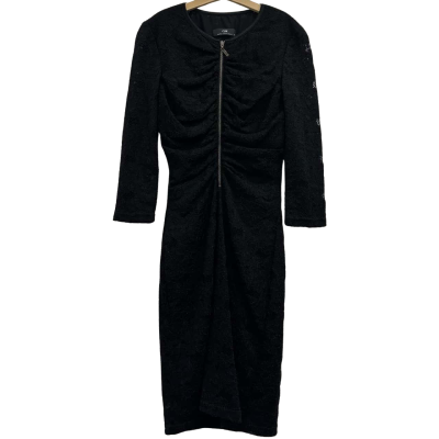 Cue Womens  Size 6 Lace Midi Dress Black  