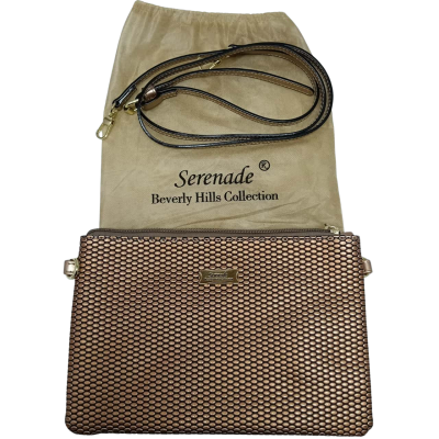 Serenade Beverly Hills Collection Rose Gold Clutch #DesignerClutch #SerenadeBeverlyHills #EveningBag