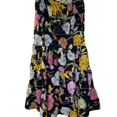 W.Lane Womens  Size 10 High Waist Skirt Black  / Pattern 