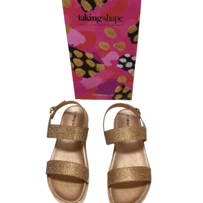 Taking Shape Size 42 Rose Gold Bling Jelly Sandals - BNWT - RRP$69.99