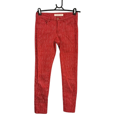 Country Road Womens  Size 4 Slim Fit Jeans Red / Striped / White 