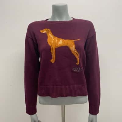 Ralph Lauren Womens  Size M Maroon / Pattern 