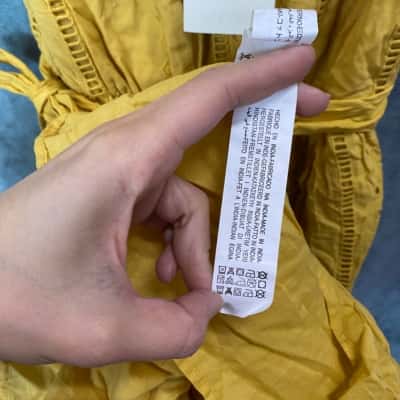 Zara Womens  Size S Casual Dress Mustard / Yellow 