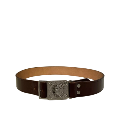 Vintage girl guides association leather uniform belt