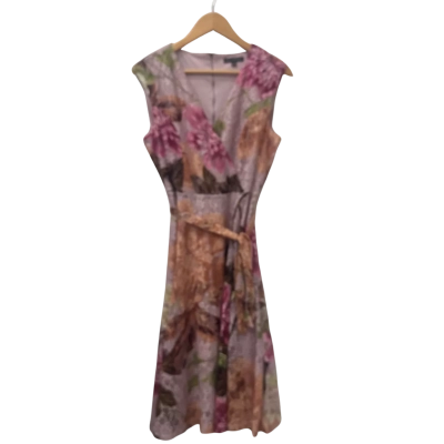 Liz Jordan Womens  Size 8 Sleeveless Dress  Floral 