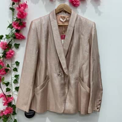 Sass & Bide Womens Blazer Size 14 Pink  / Silver 