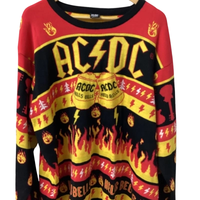  Mens  Size XXXXL Jumper Black  / Red / Yellow 