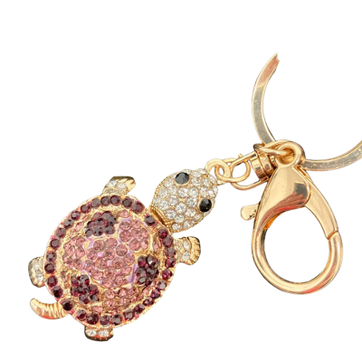 Rose Gold Crystal Rhinestone Keychain