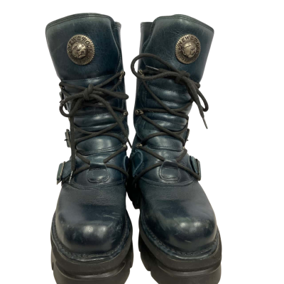 New Rock Reactor Boots in Dark Green. Sz 42