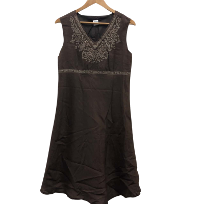 Du Date  Womens  Size 12 Maternity Dress Brown 