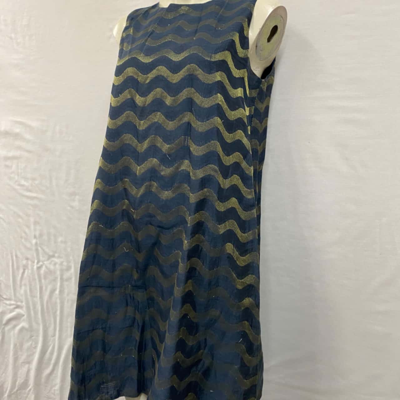 Gorman Womens Size 8 / S Babydoll / Mini Dress / Party Dress Gold / Navy  Blue (s) - Used Good | Salvos Stores