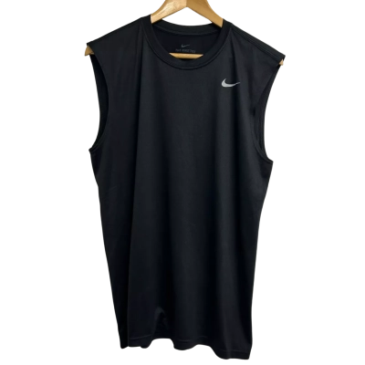 Nike Mens Size L Black Sports Singlet