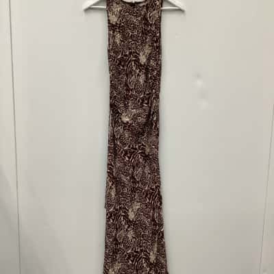 Faithfull The Brand Womens  Maxi  Size 6 Brown / Cream Dress