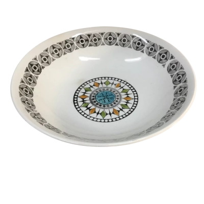 Vintage Ironstone Roulette Bowl Approx 22cm diameter