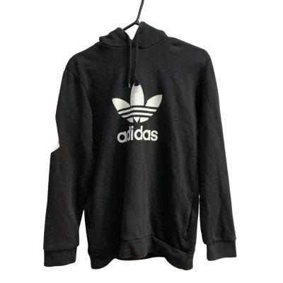 Adidas Mens  Size S Hoodie Black  / White 