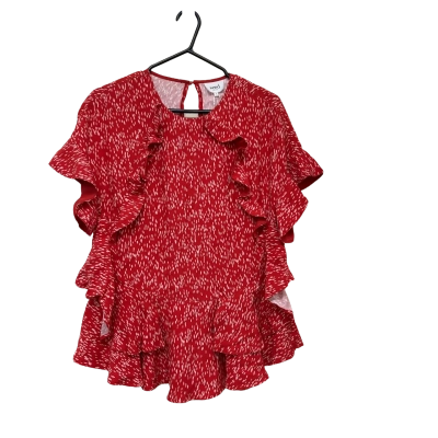 SEED RUFFLED TOP. SIZE 6