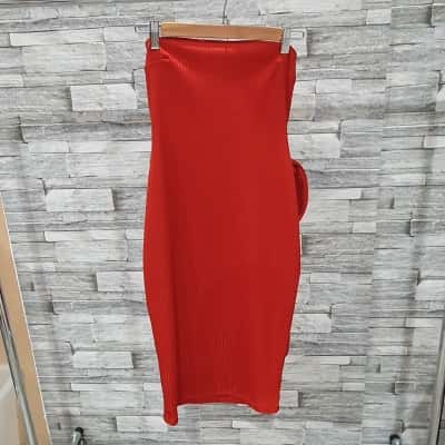 Kookai Womens  Size 6 Strapless Dress Burnt Orange 
