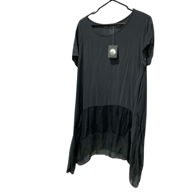 M Womens  Size L Woven Short Sleeve Dress  Anthracite