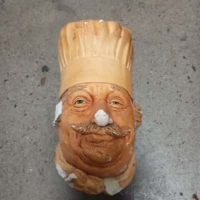Bosson's Chef Head 1969 - Chalkware 