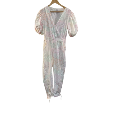 S/W/F Womens  Size S Bodysuit Pattern / White 