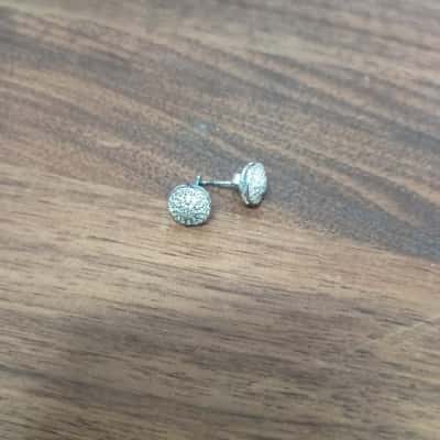 Clear Stoned Earrings Stamped 'VIVAR 925'