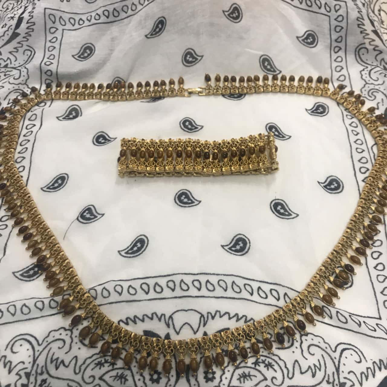 Party At The Front Bracelet - Tiger's Eye + Gold