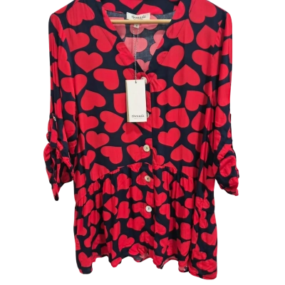 Threadz Love Heart Print Too Size M 