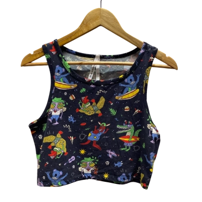 Black Friday Womens Navy Pattern Top Size 12