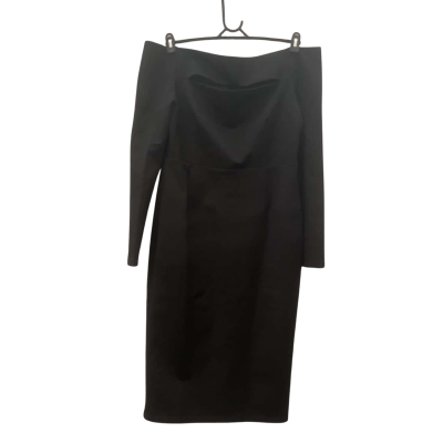 Women’s Bianca and Bridgett  Size 14 Long Sleeve Midi Dress Black  