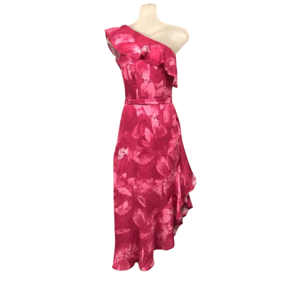 Liz Jordan Womens Size 8 Casual Dress / Formal Dress / One Shoulder Dress /Pattern / Pink - NEW  